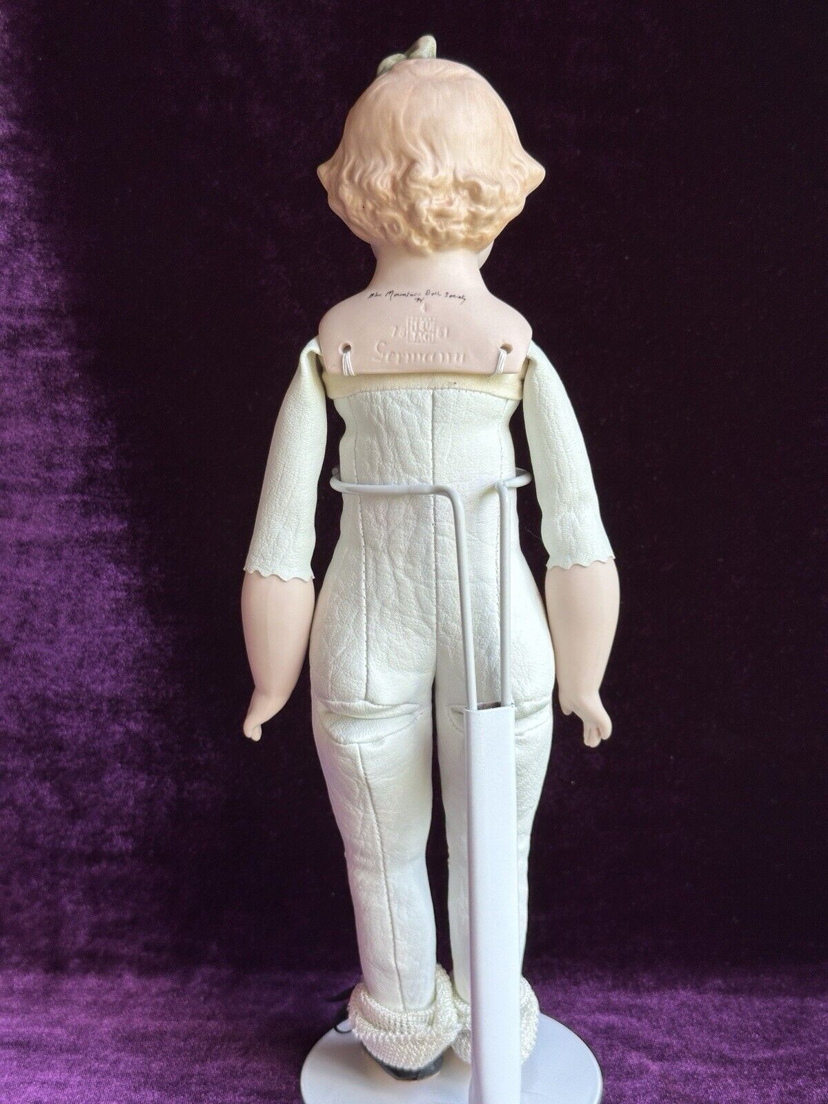 Porcelain 13.5” Reproduction of Antique German Heubach 7851 Character Girl Doll