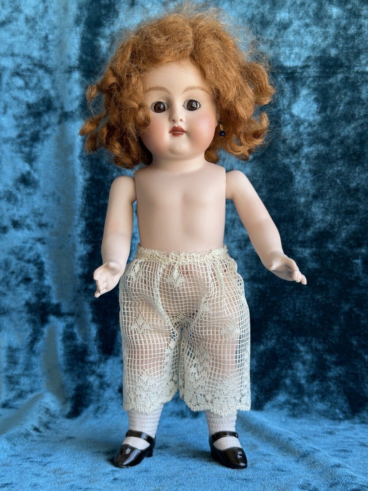 All Porcelain 9.5” Reproduction of Antique German Kestner Mignonette Doll