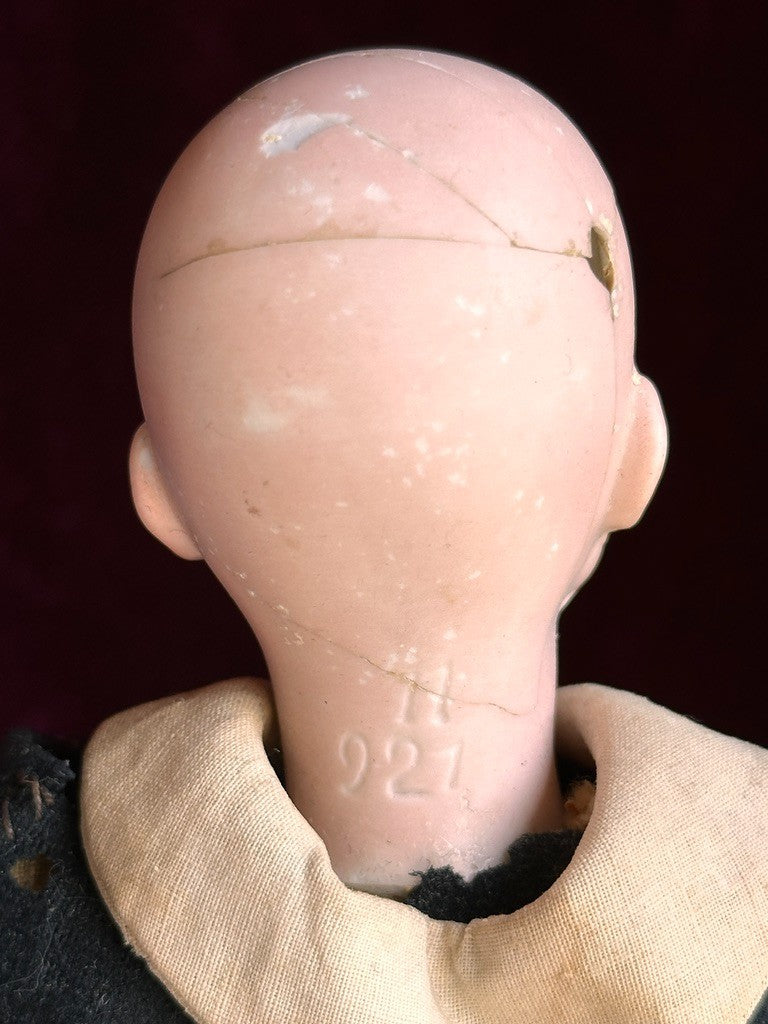 Very Rare Antique German Halbig 921 Dressel Portrait Character Bisque Head Doll