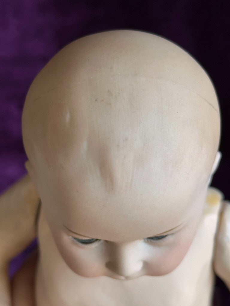 Antique German 10.5” Swaine & Co. DV Lori Bisque Head Baby Doll