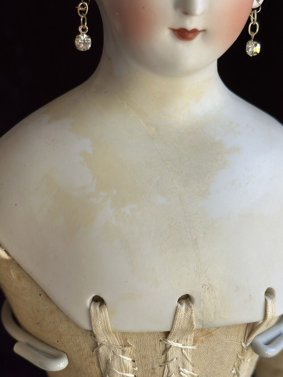 Antique German 18” Countess Dagmar Parian China Head Doll