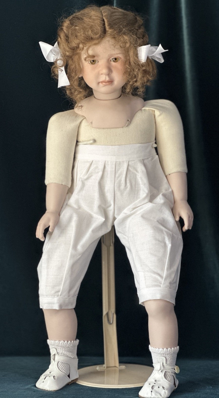 Collectible Artist 24” Porcelain Doll “Anne” by Ruth Treffeisen LE 100 COA
