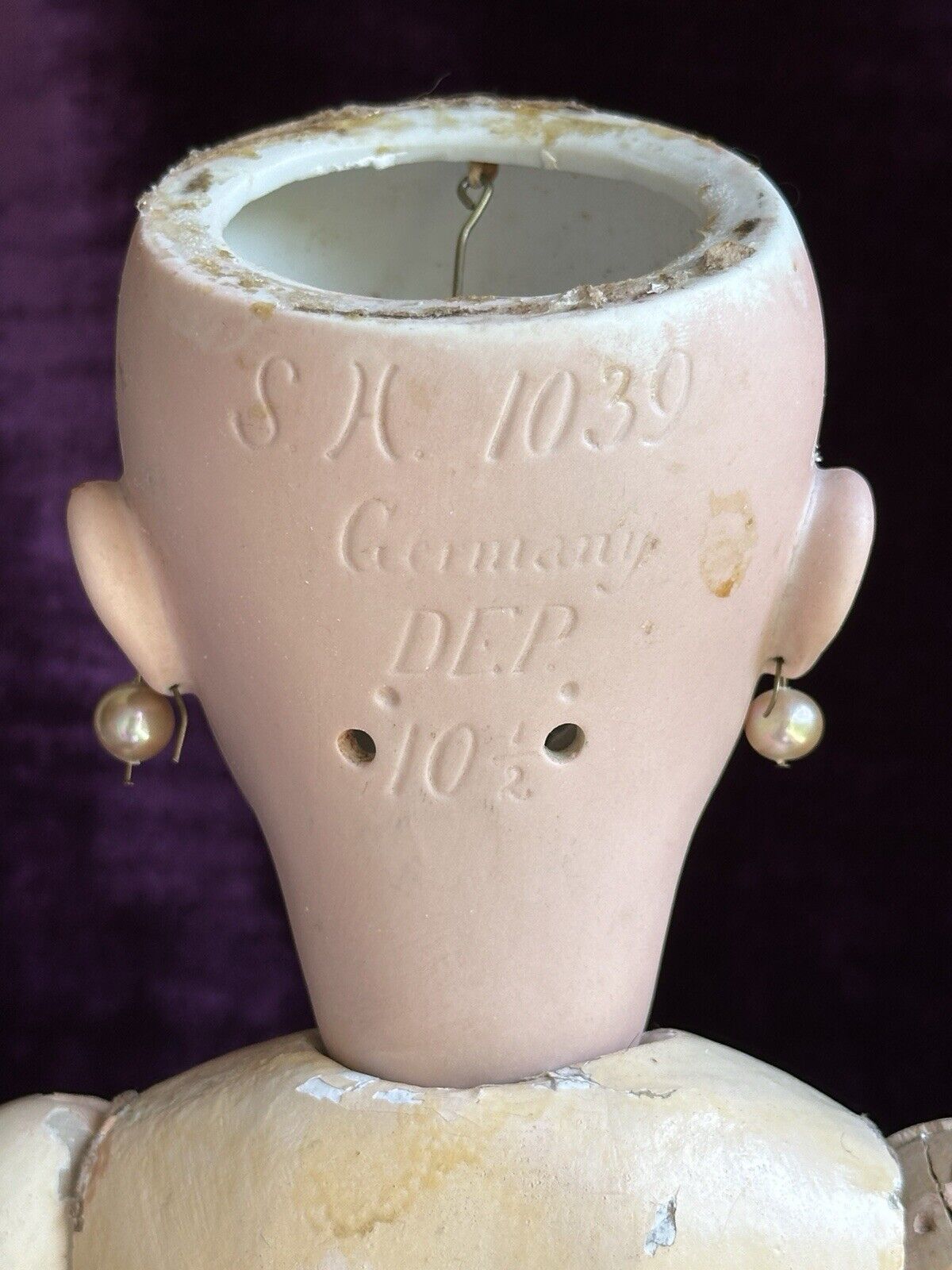 Antique German 22” Simon Halbig 1039 Mechanical Flirty Eyes Walker Doll