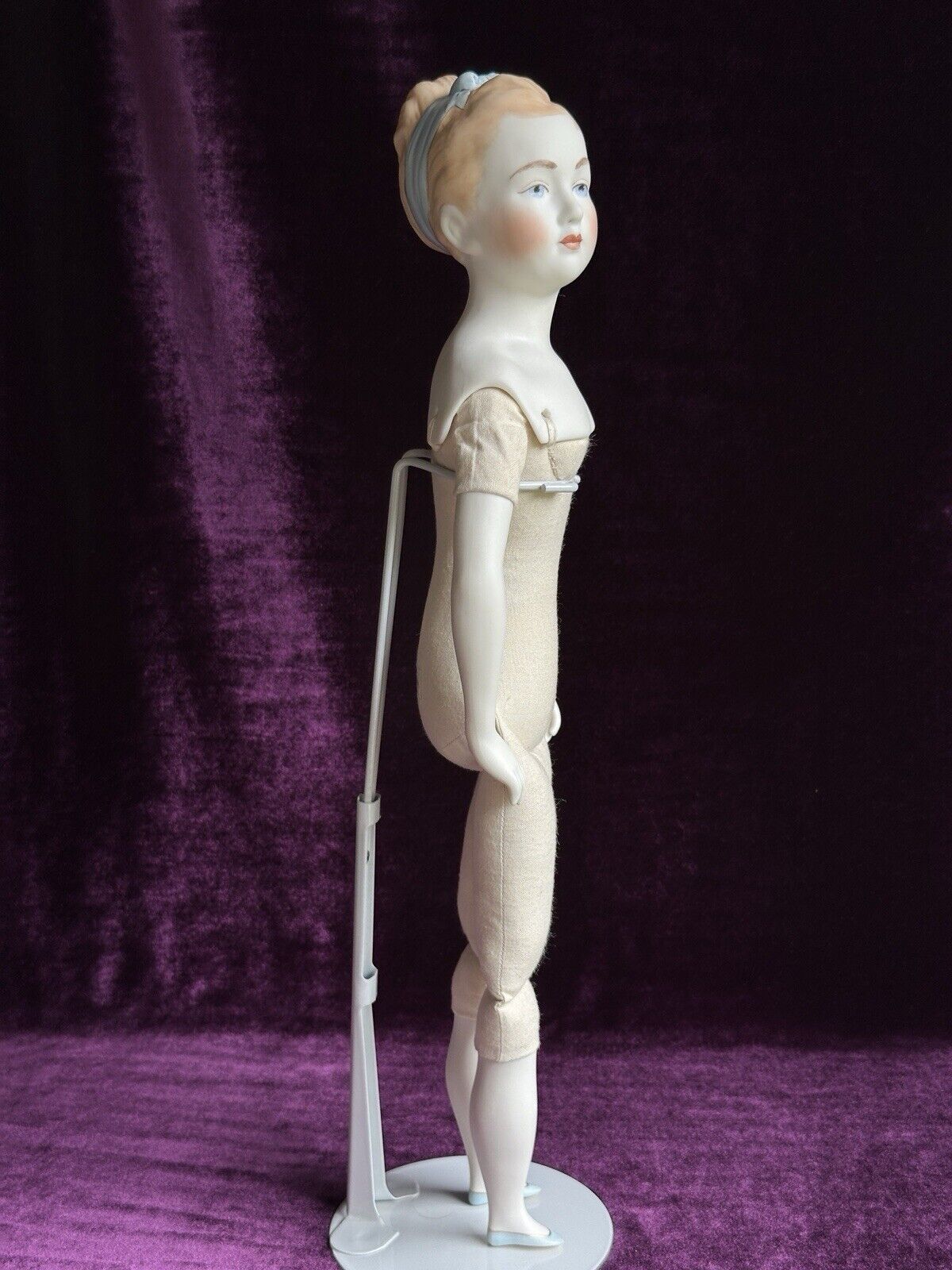 Vintage 18” Artist Signed Pinkie Character Parian China Doll