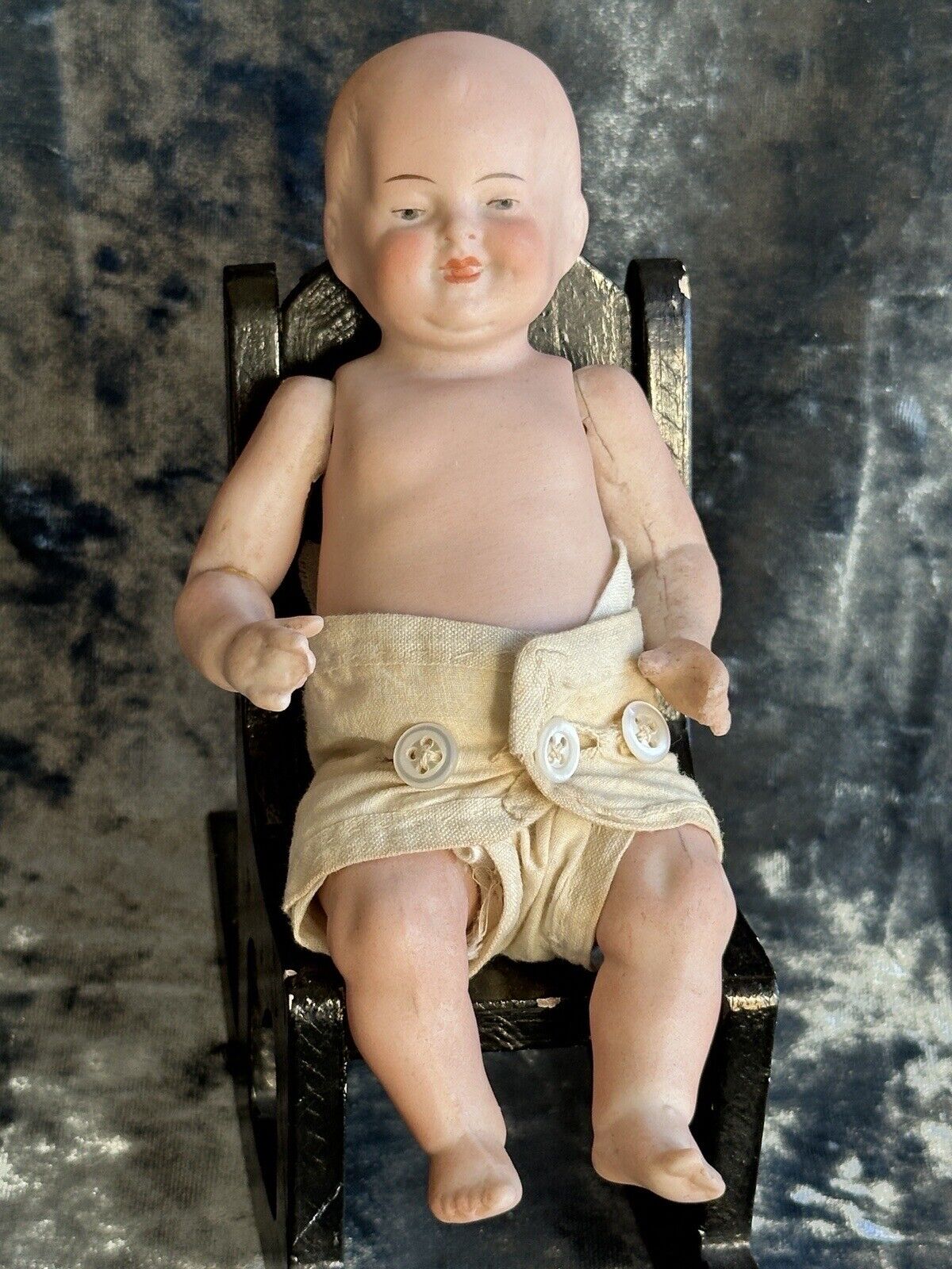 Unidentified All Bisque Antique German Marked 172 Kammer Reinhardt (?) Baby Doll