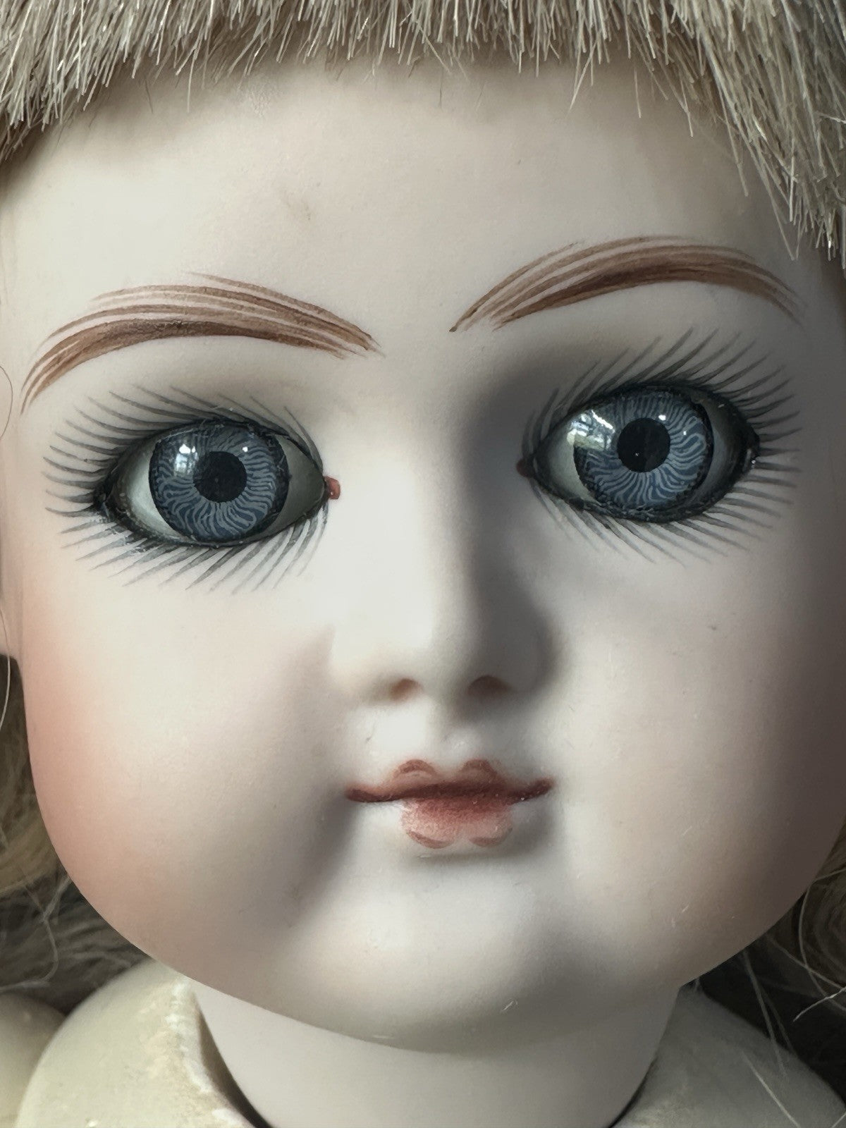 Artist Reproduction of Antique French 14” Doll Porcelain Head Seeley Body