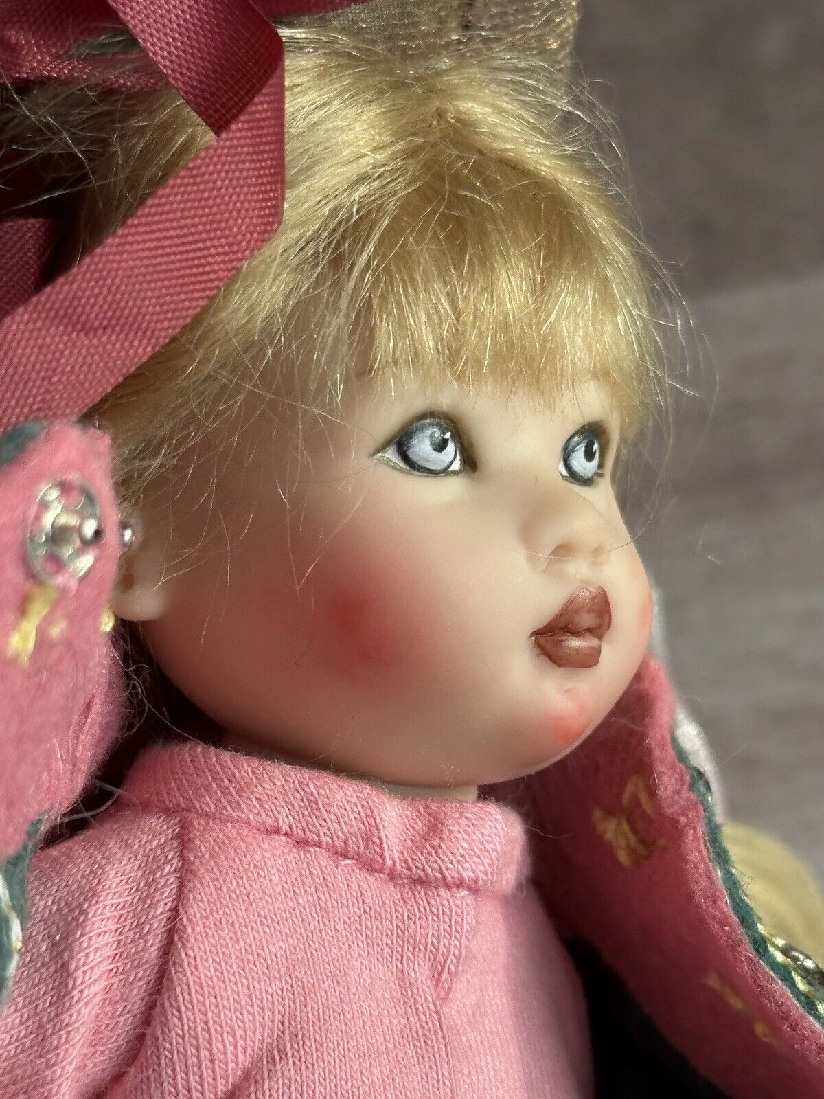 Collectible 7.5” Helen Kish Riley Vinyl Doll