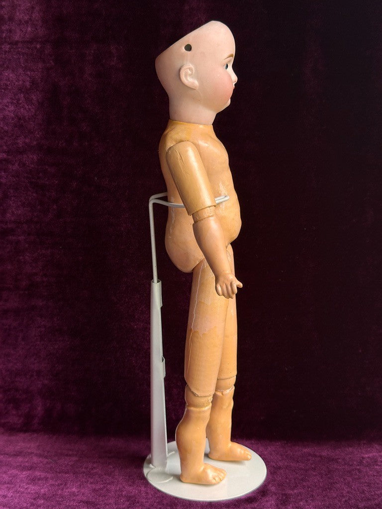 Antique German 15” Paul Schmidt (?) Bisque Head Sonnenberg Body Doll