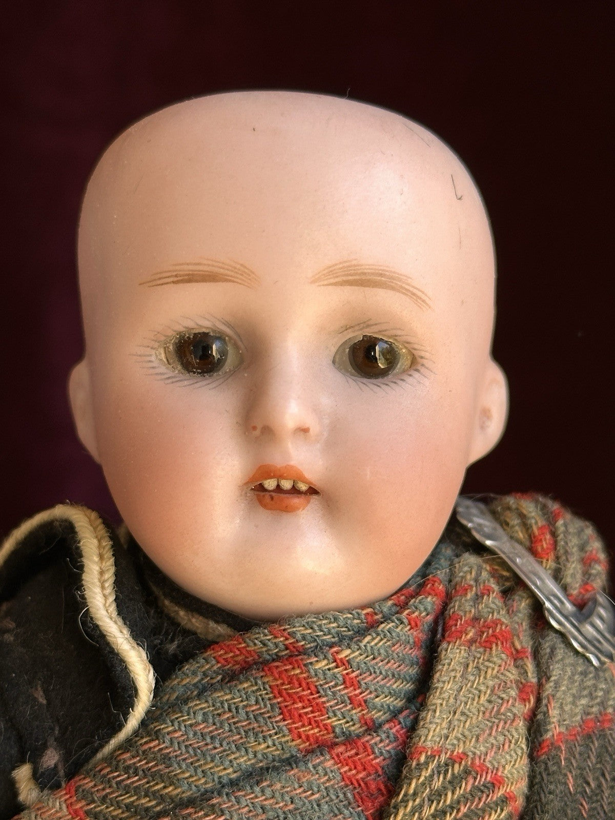 Antique German 8.75” Kammer Reinhardt Scottish Boy Bisque Head Doll