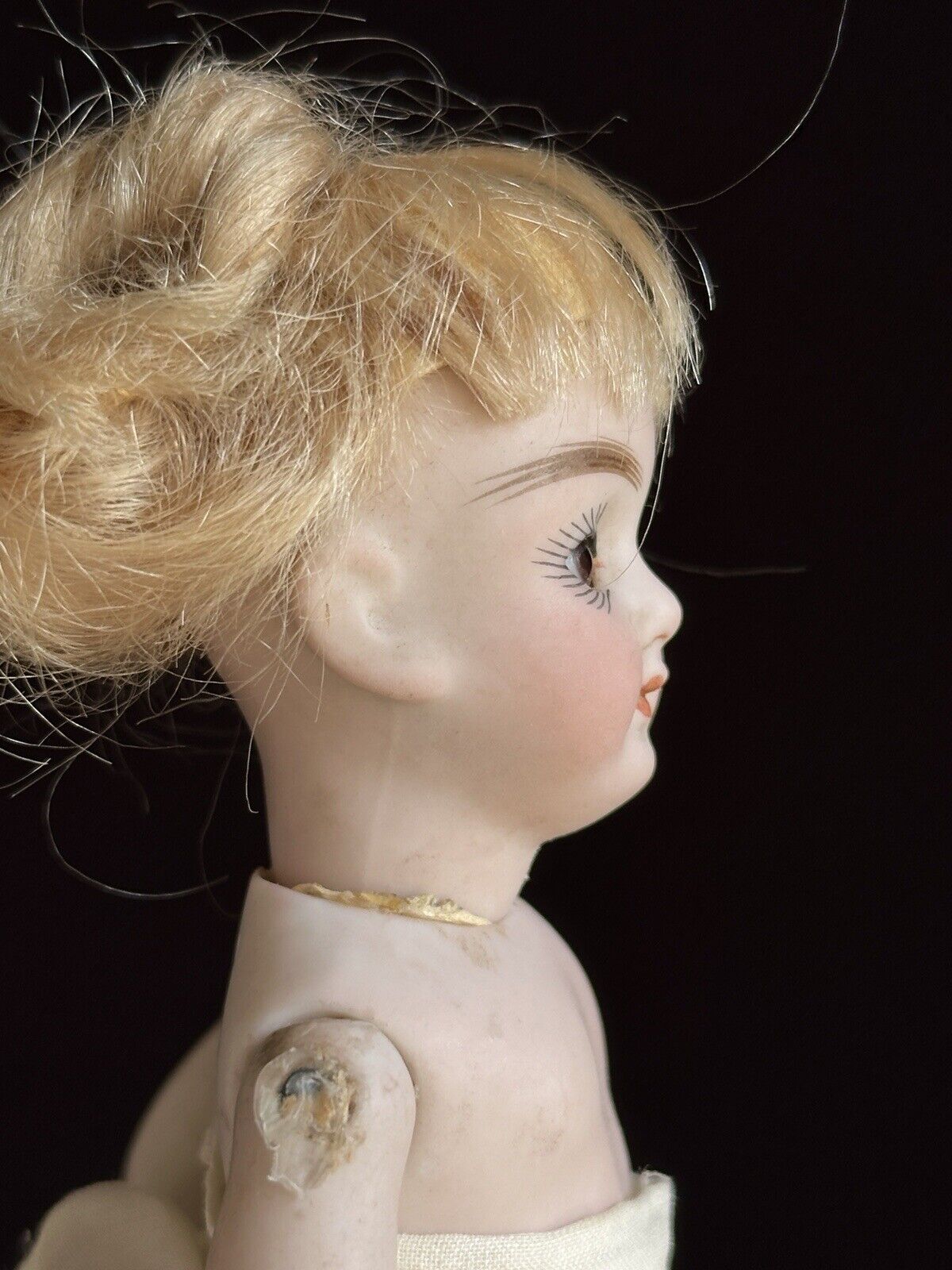Rare Antique German 6” All Bisque Gebruder Kuhnlenz 96 Mignonette Doll