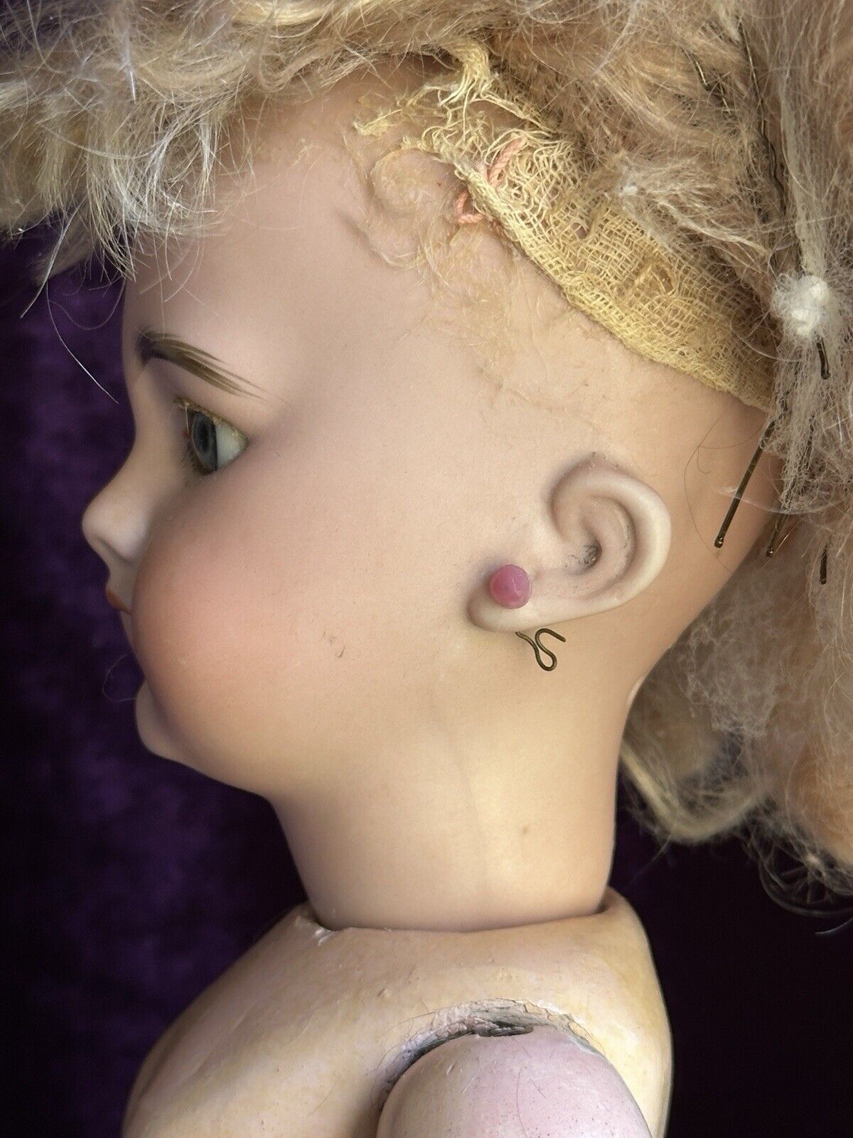 Antique French 19” Jumeau Dep Bisque Head Doll