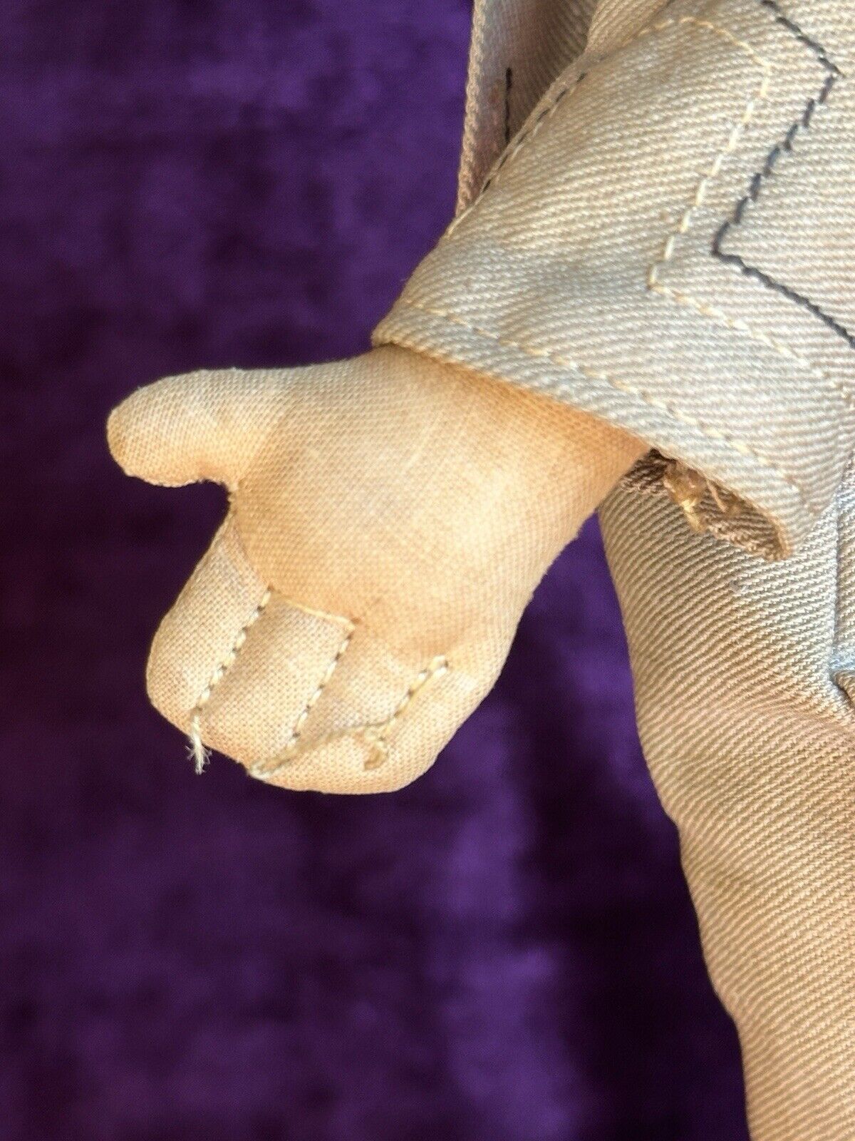 All Original Vintage Early Spanish 10.5” Munecas Pages Hard Mask Cloth Doll