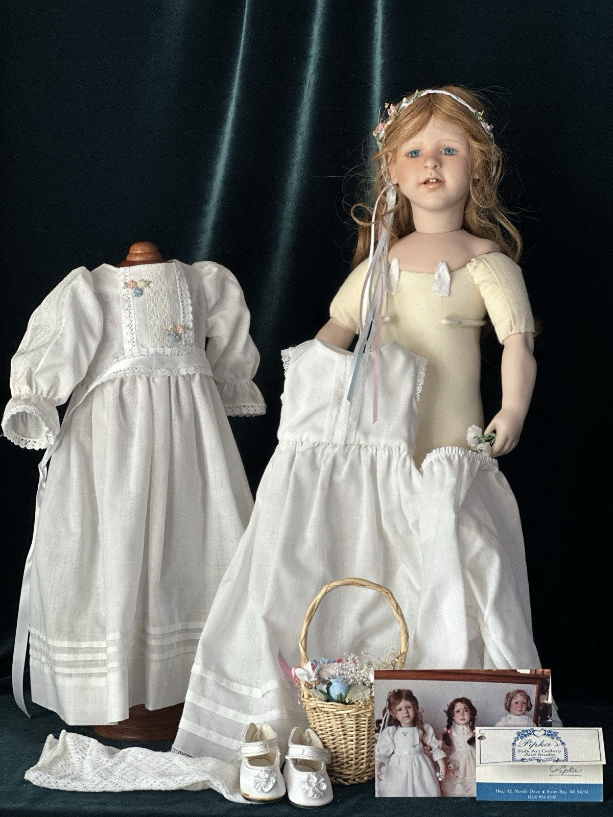 Collectible Artist 20” Porcelain Doll “Babette” by Ruth Treffeisen LE 5/50