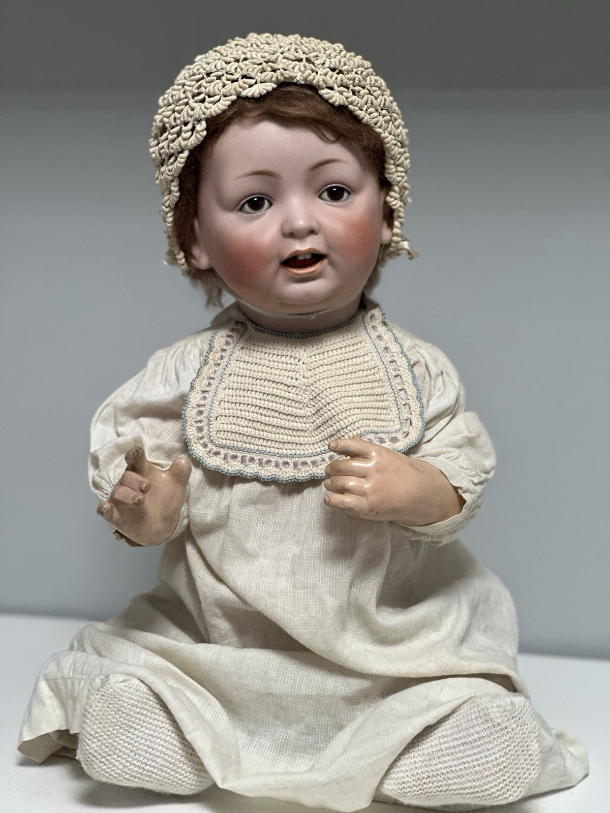 Large 23” Antique JDK Kestner 226 Bisque Baby Doll Composition Body