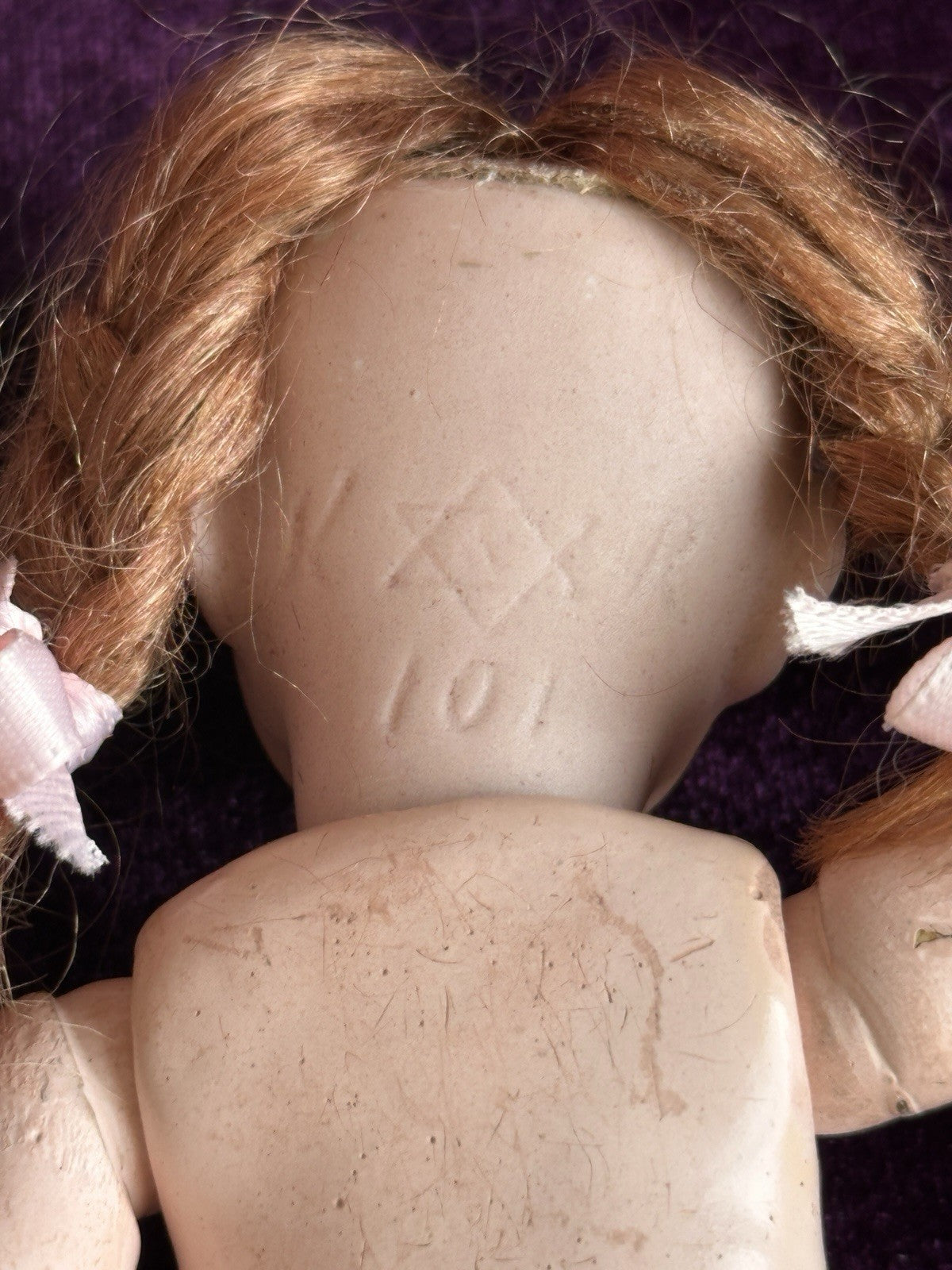 Antique German 7” Kammer Reinhardt 101 Marie Bisque Head Doll