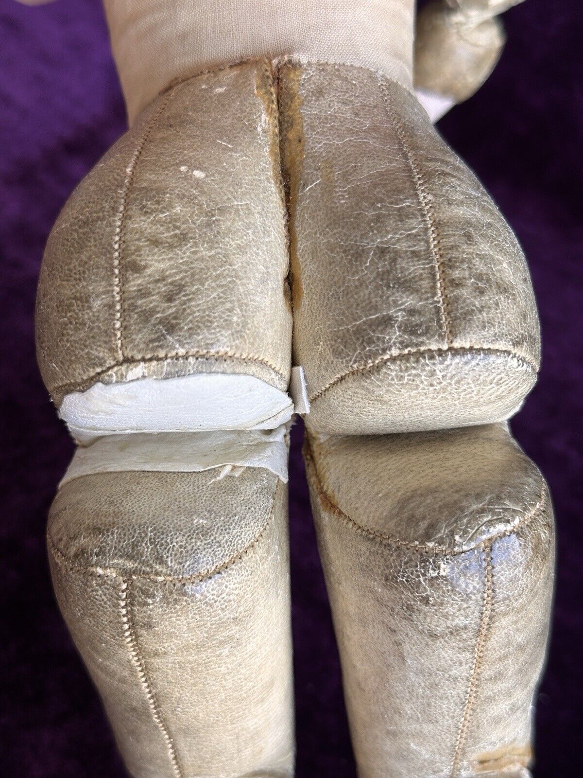 Antique German 16” Kestner (?) Solid Dome Head Belton Bisque Shoulder Head Doll