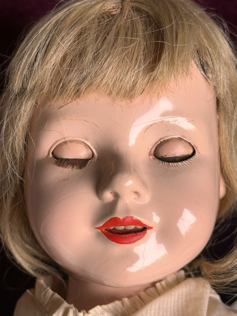 Large Vintage American 21” Composition Dewees Cochran Anne Shirley Effanbee Doll