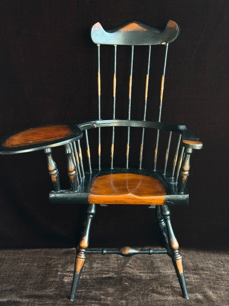Porcelain 18.5" Reproduction of Antique Bru Lady Grace Caracter Doll with Chair