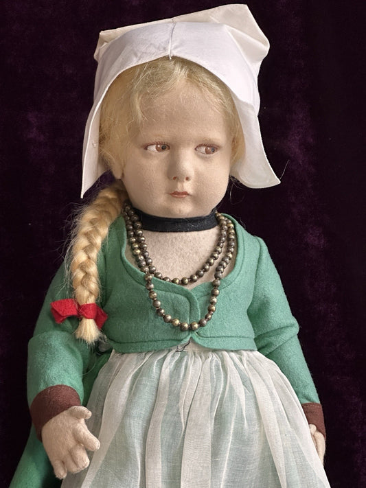 Antique 1920’s Italian Lenci 300 Series 16” Dutch Doll with Tags/Original Box