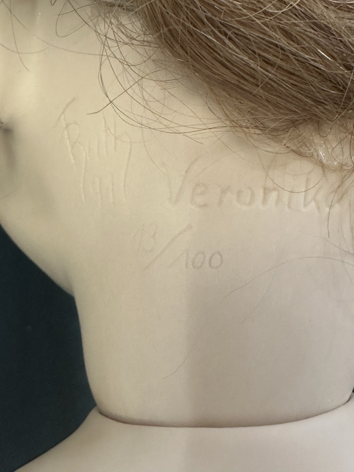 Collectible Artist 28” Porcelain Doll “Veronika” by Ruth Treffeisen LE 100 COA