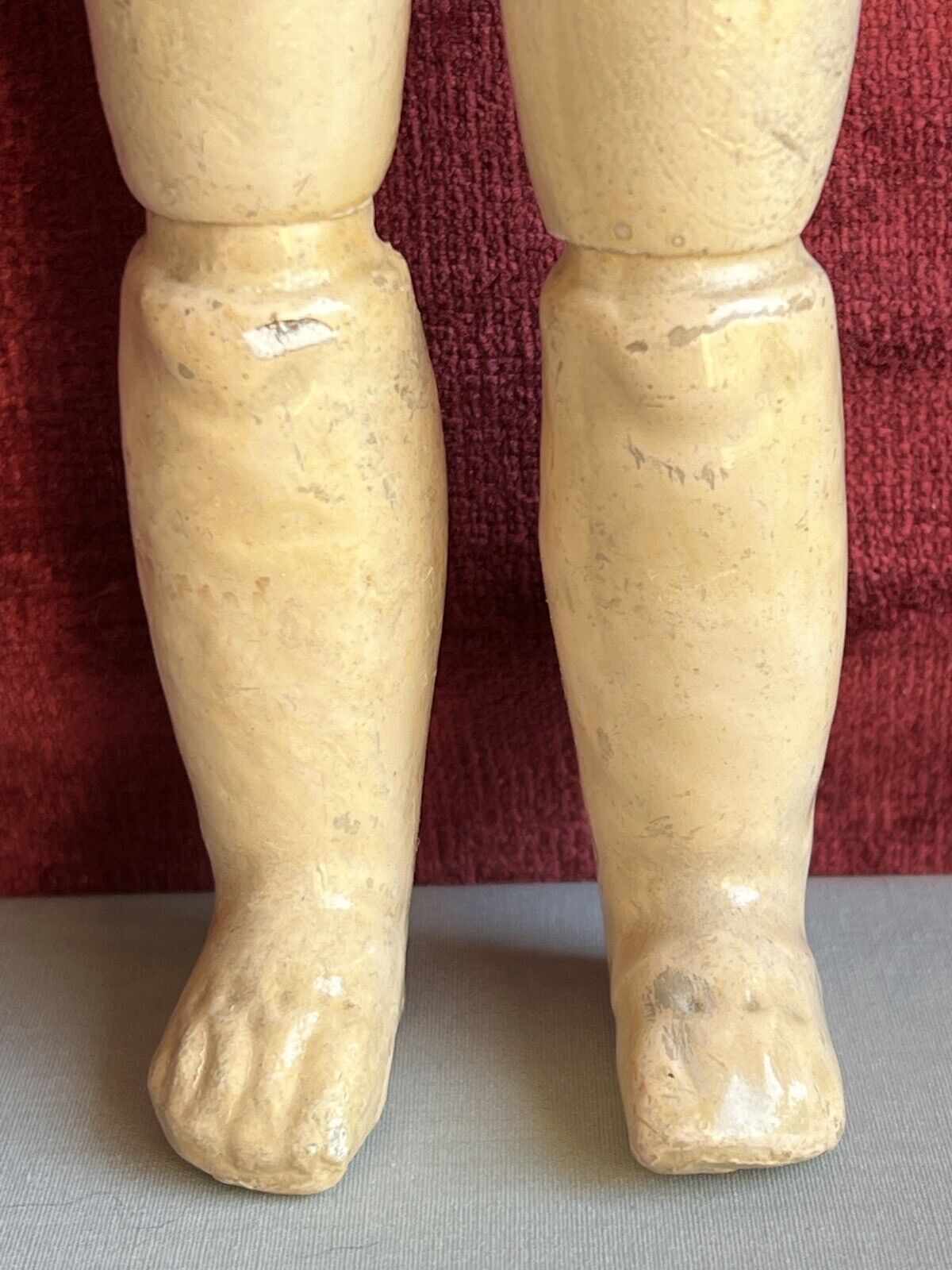 Antique German 11” Armand Marseille 210 Googly Eye Jointed Body Bisque Head Doll