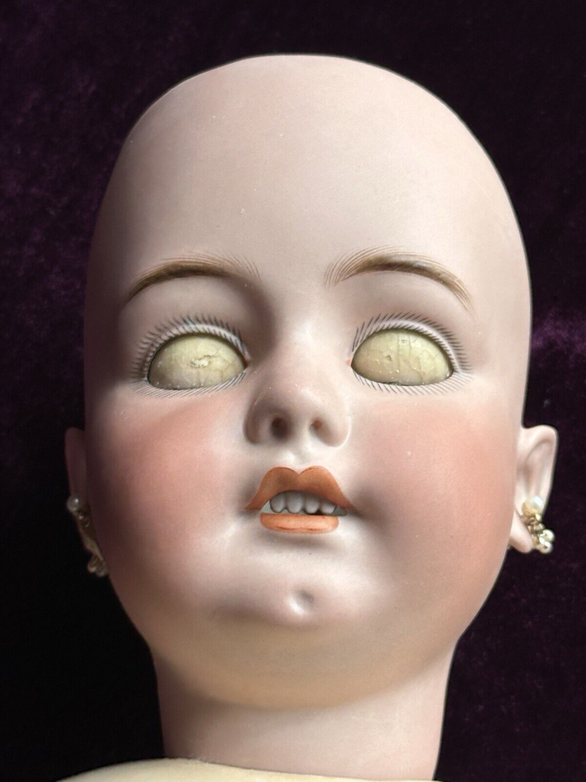 Grand Size Antique German 34” Simon Halbig 1079 Bisque Head Doll