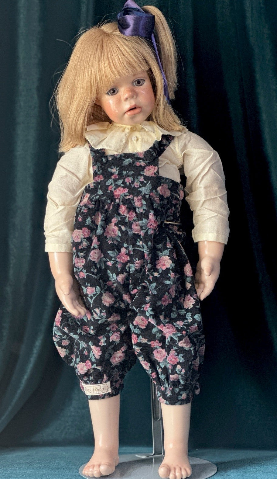 Collectible Artist Susan Krey Baby 24” Doll “Windy” Wax Over Porcelain LE 25
