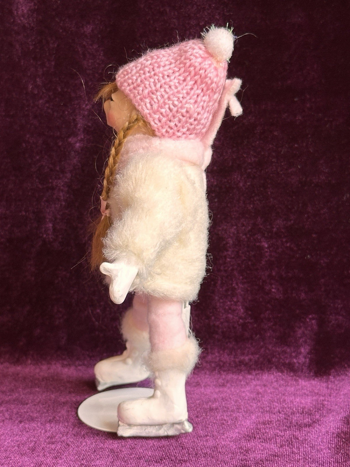 OOAK Miniature Elizabeth Cooper 6” Polymer Clay Cloth Girl Doll