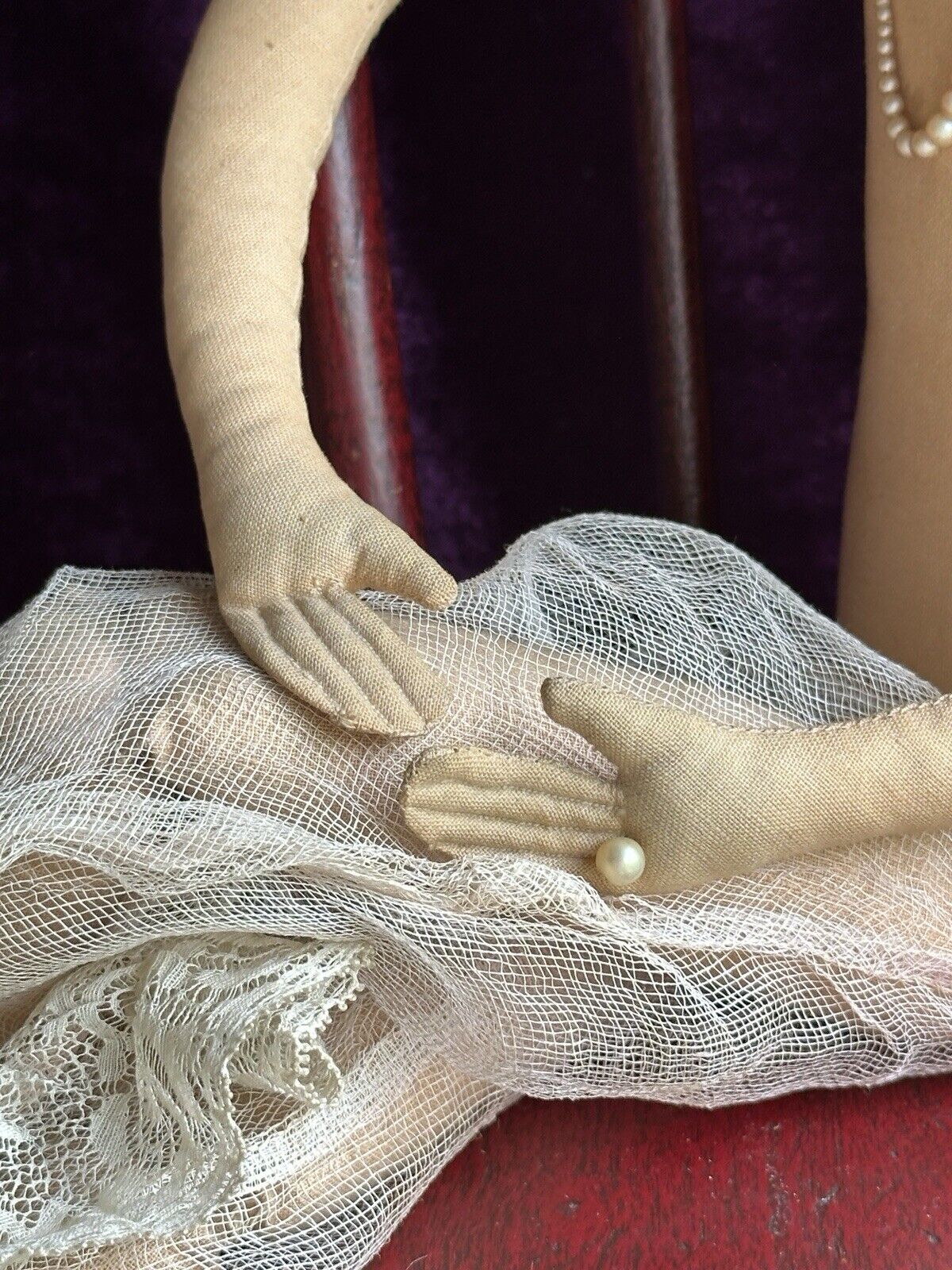 Vintage American 30” Etta French Art Deco Style Boudoir Doll