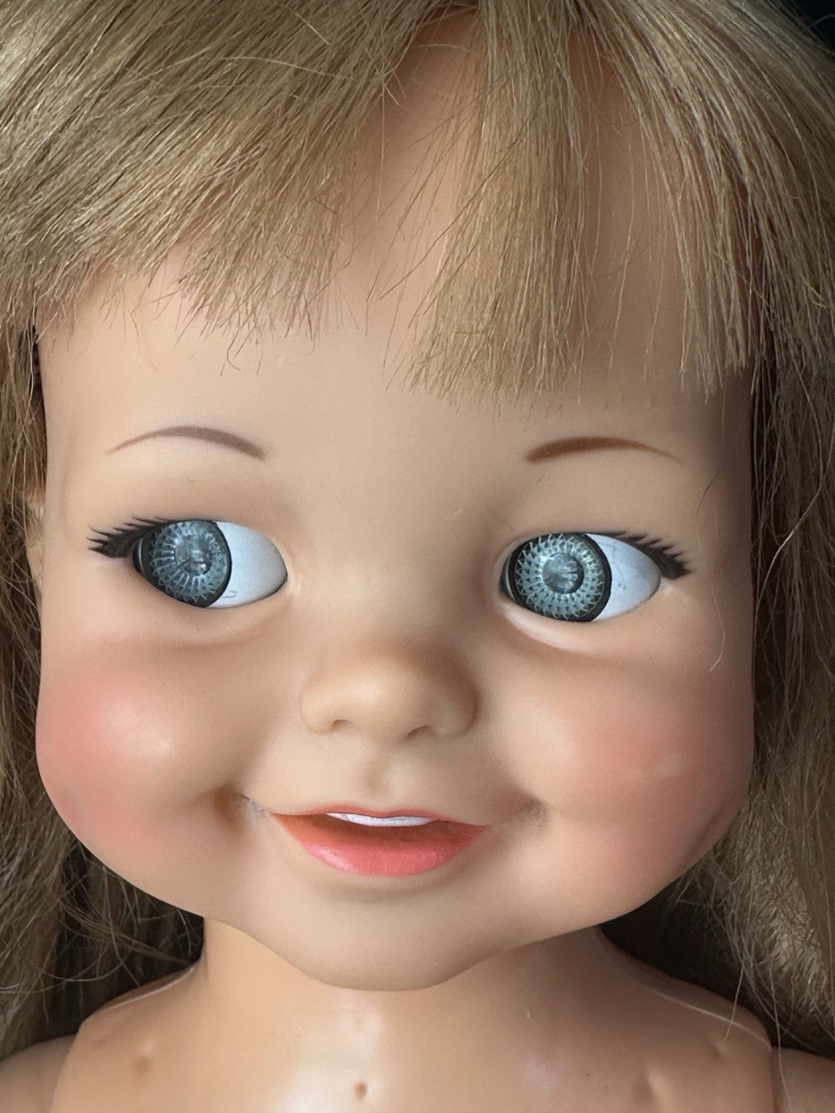 Lot Of 2 Vintage 1960’s Ideal Hard Plastic/Vinyl Giggly Dolls Flirty Eyes