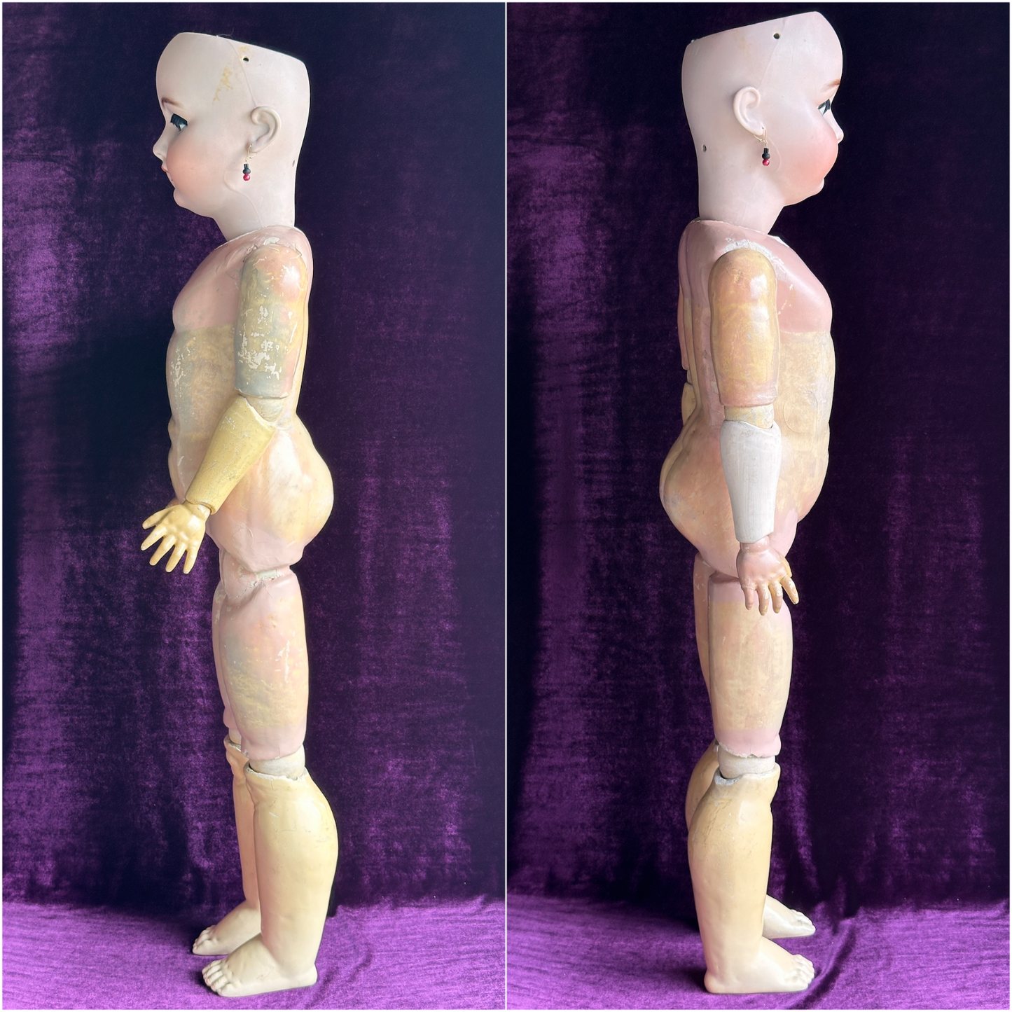 Huge Antique German 36" Simon Halbig 1079 Dep Bisque Head Doll