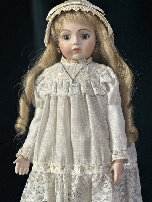 Vintage Reproduction of Antique French Bru Jne 15” Doll Porcelain Head