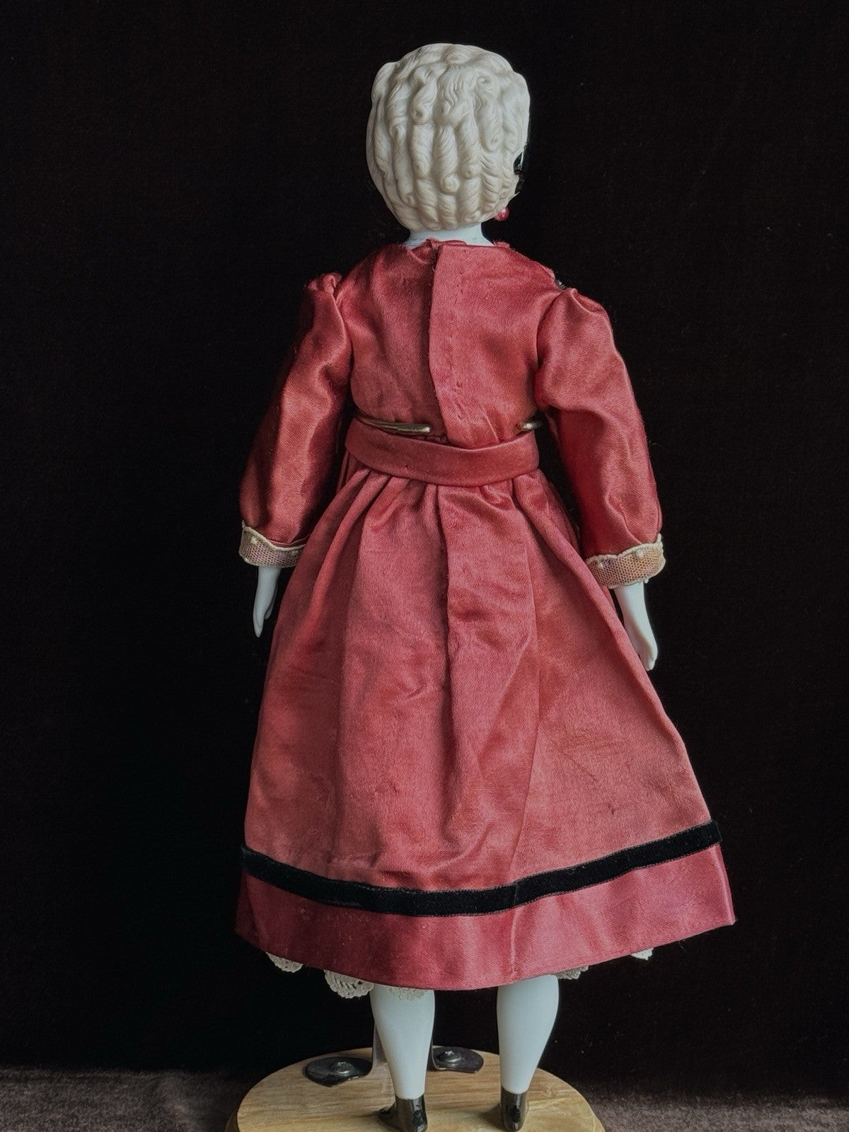 Vintage ‘47 Porcelain 15.5” Emma Clear Parian China Fashion Doll Pierced Ears