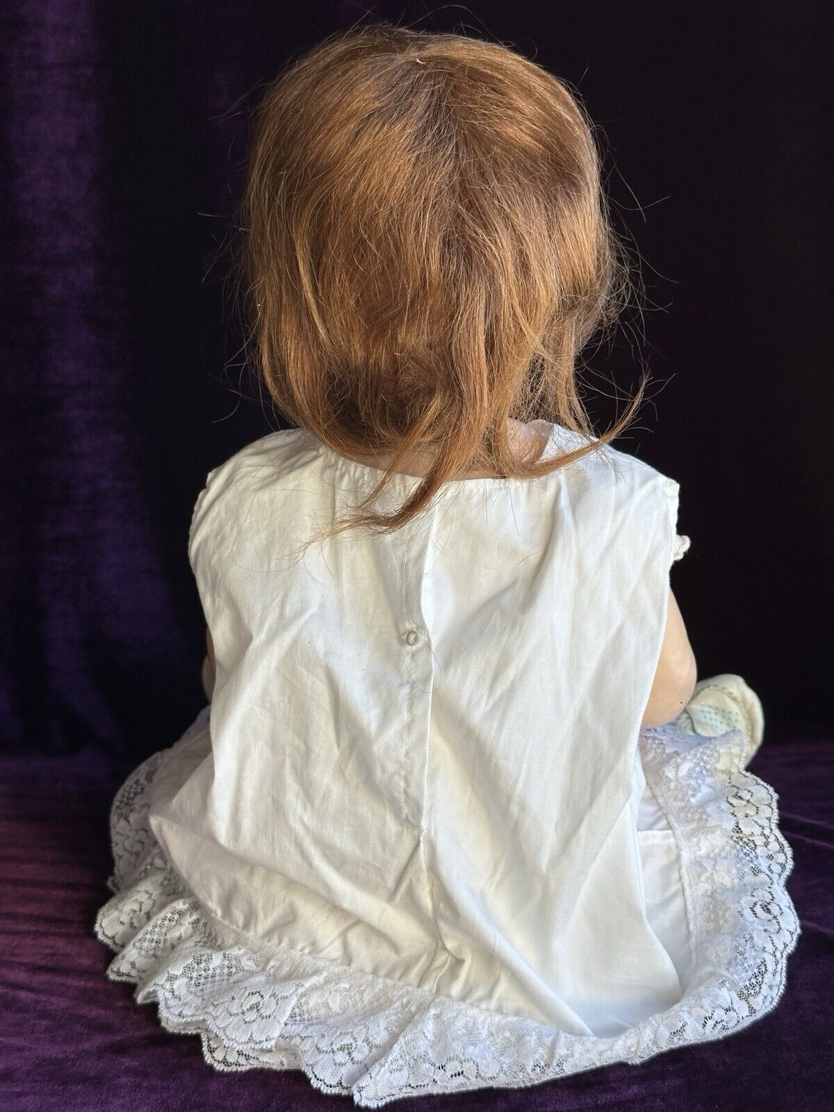 Large Antique German 23” Armand Marseille 990 Bisque Head Baby Doll