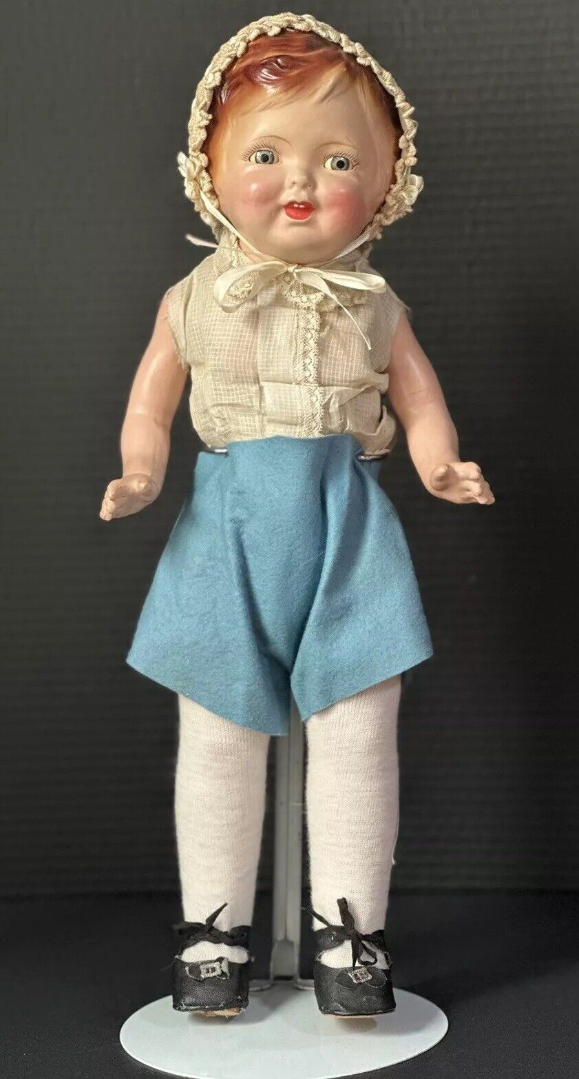 Vintage 1920’s “Kiddie Pal Dolly” by Regal Mfg Co Tin Sleep Eye 20” Doll