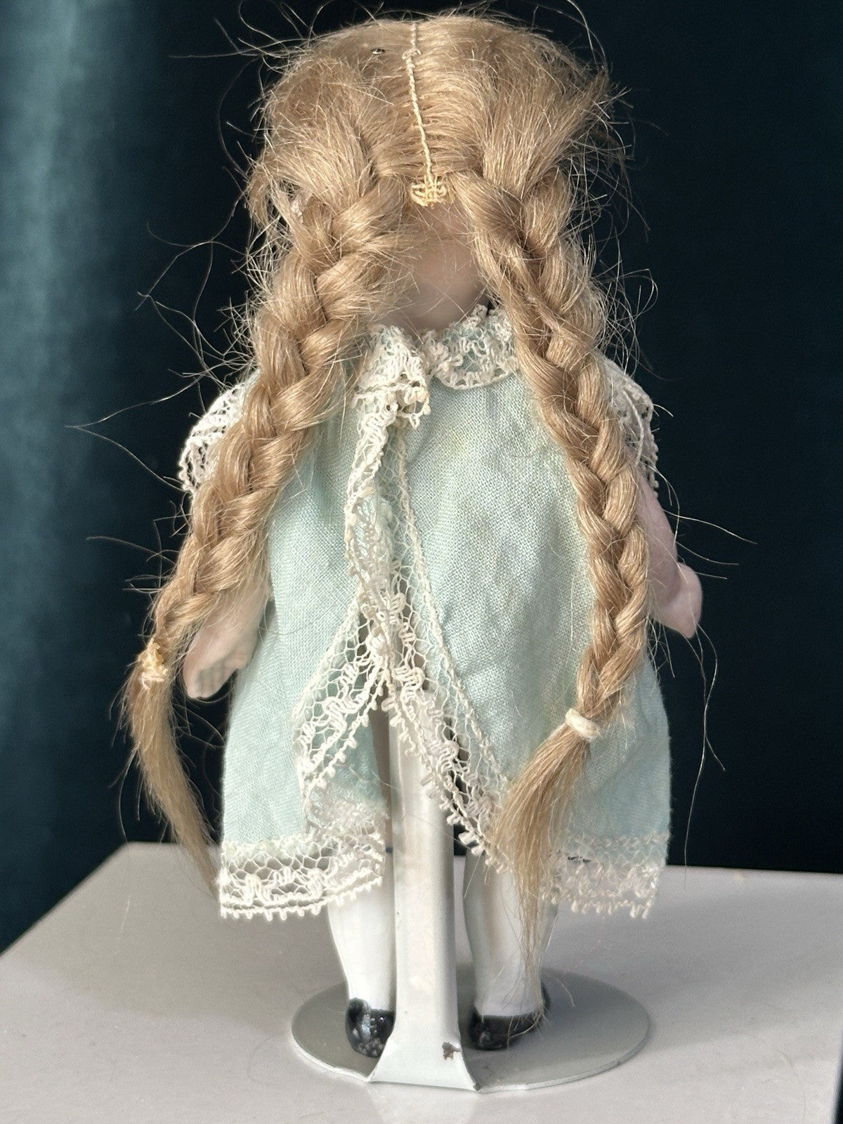 Antique German Kestner 4 1/2” All Bisque Mignonette Doll Closed Mouth Mold 150