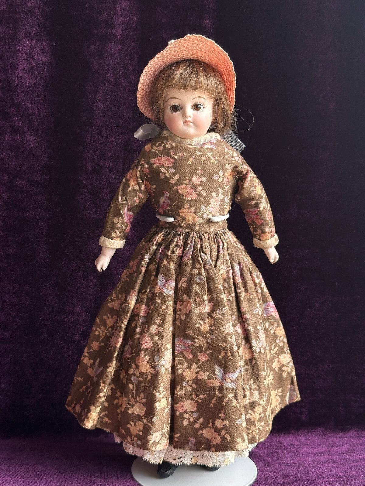 Antique German 14.5" Unmarked Kling/ABG Solid Bisque Shoulder Head Fashion Doll