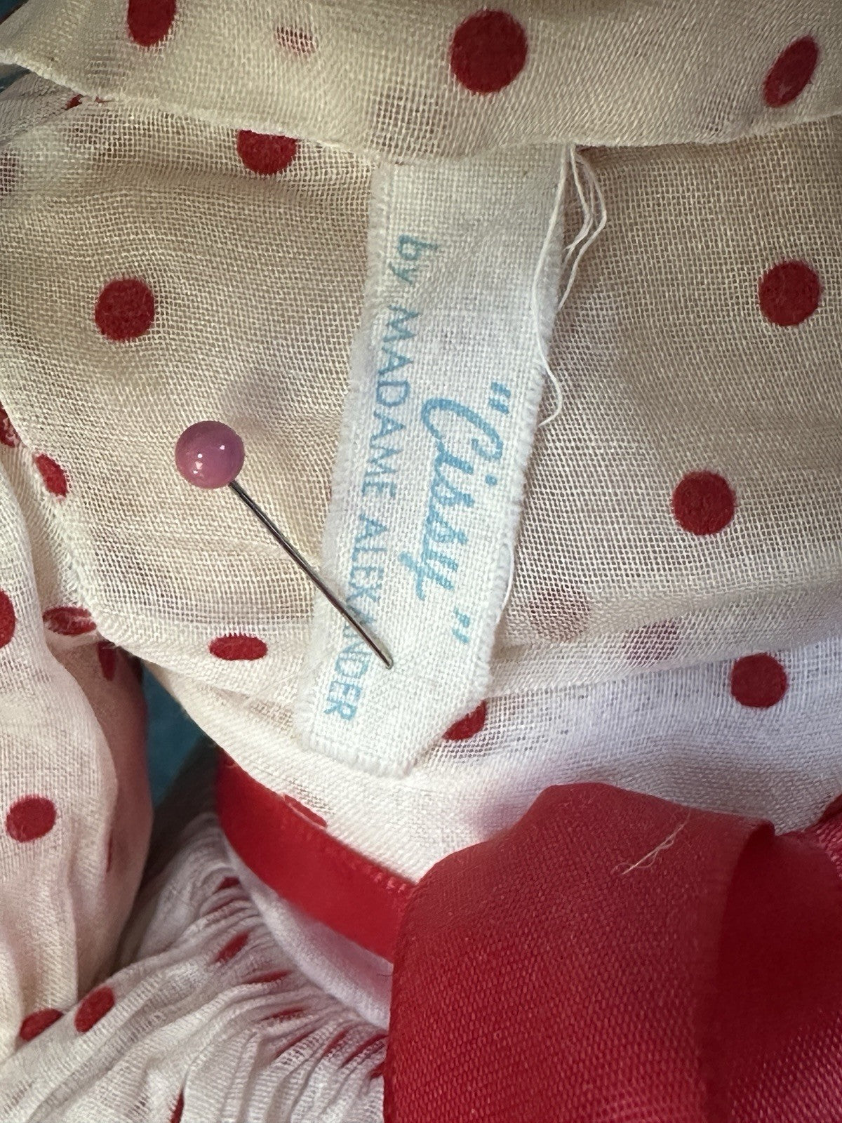 Vintage 1950’s Madame Alexander 20” Cissy Hard Plastic Doll Tagged Dress
