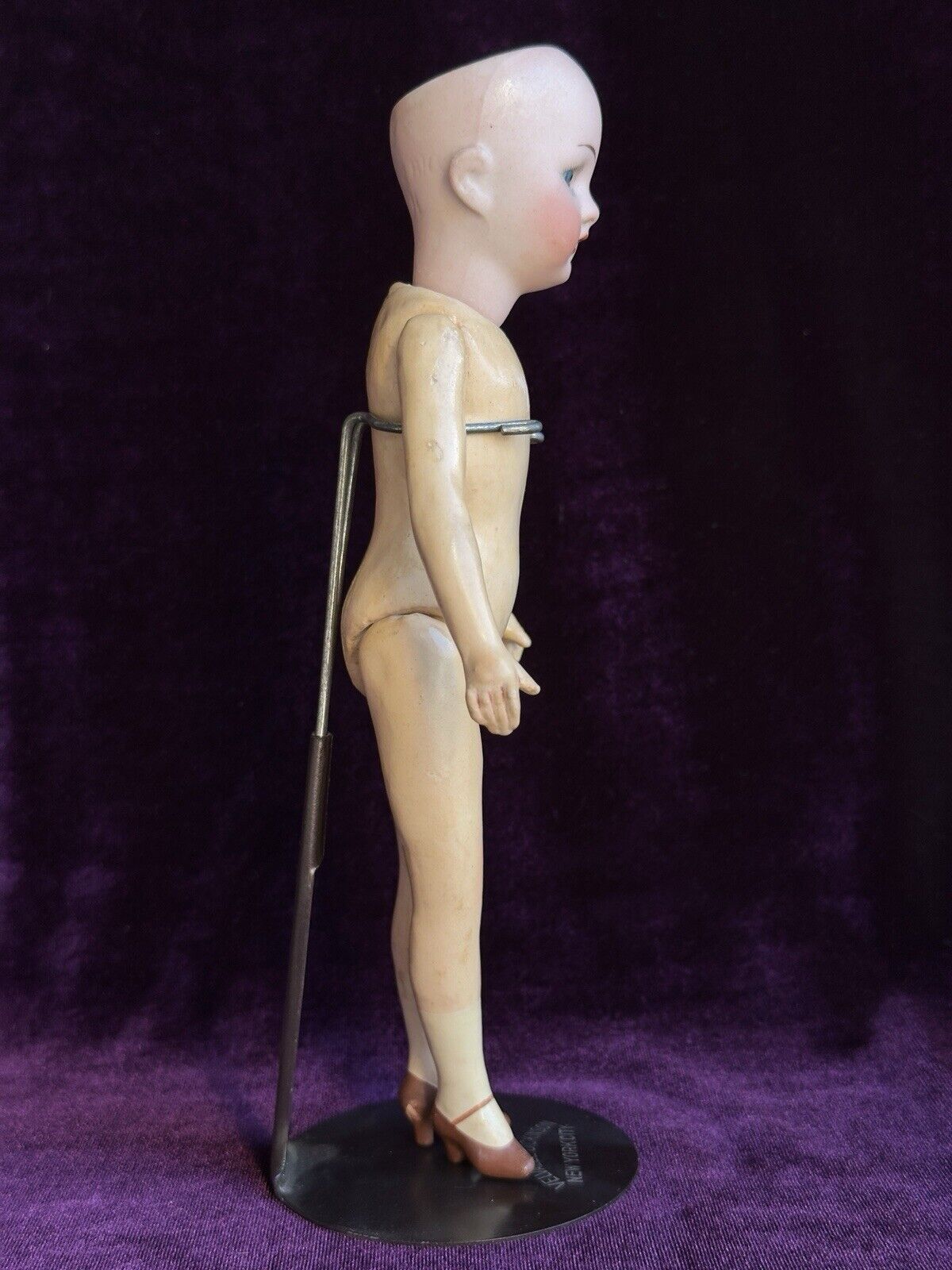 Antique German 8.75” Simon Halbig 1078 Bisque Head Flapper Body Doll