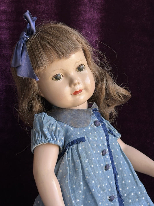 Vintage Original Dewees Cochran 17” Effanbee American Children Composition Doll