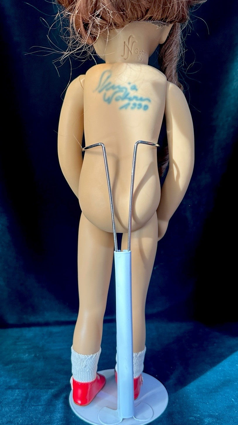 Collectible LE 30 Vinyl 18” Doll Fanny II By Sylvia Natterer For Gotz 1989 Tag