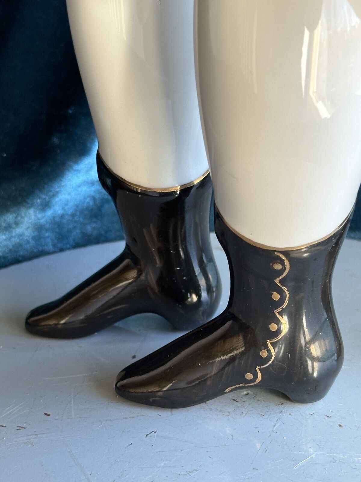 Large 31” Antique German Flat Top Highbrow China Shoulder Head Fashion Doll