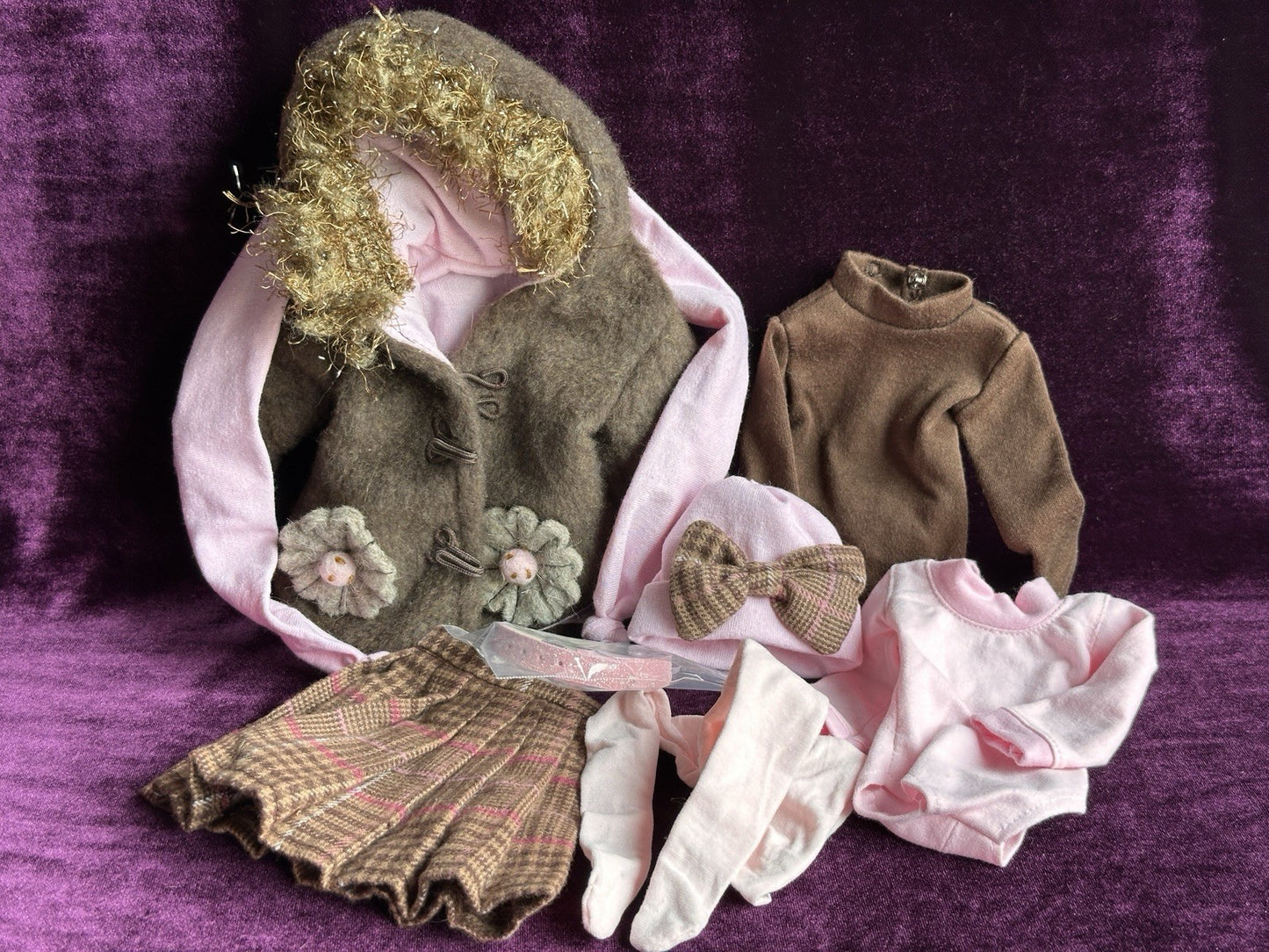 Complete Winter 7-Piece Outfit for 14” Helen Kish Vinyl Doll