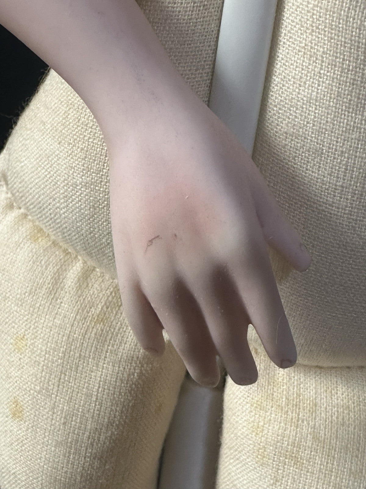 Vintage 1984 Linda Cheek Porcelain Pinkie 14” Doll Original Outfit