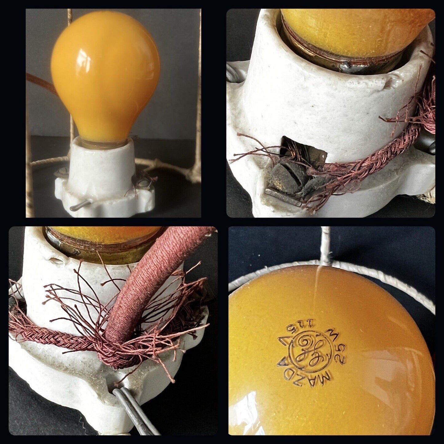 Antique Art Deco French (?) Chalkware Boudoir Lamp Doll
