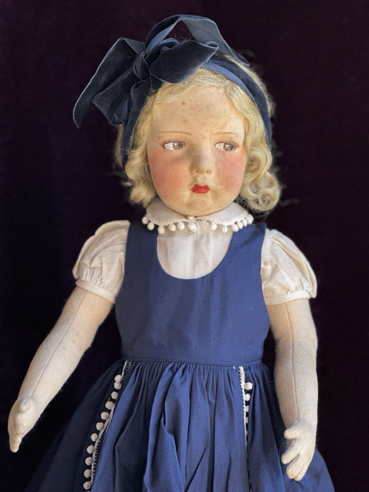 Large Vintage Italian 22” Lenci 300 Series Felt Doll