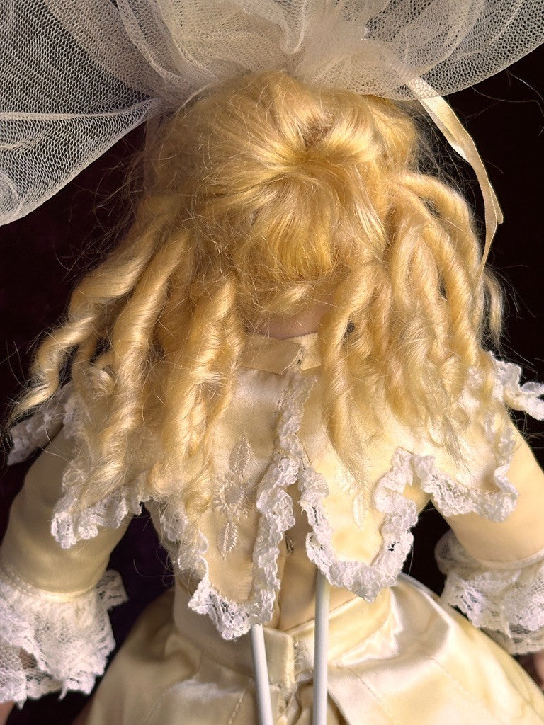 Vintage Porcelain 15” Reproduction of Antique French Gaultier Fashion Bride Doll
