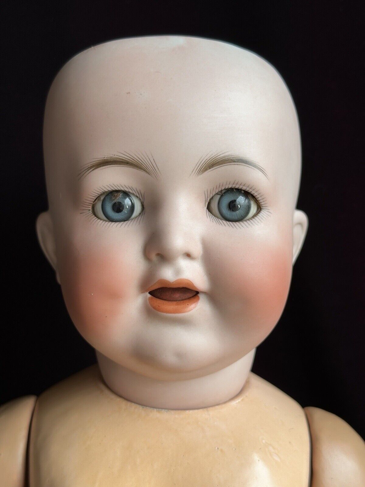 Antique German 22” Kammer Reinhardt 22 62 Bisque Head Baby Doll