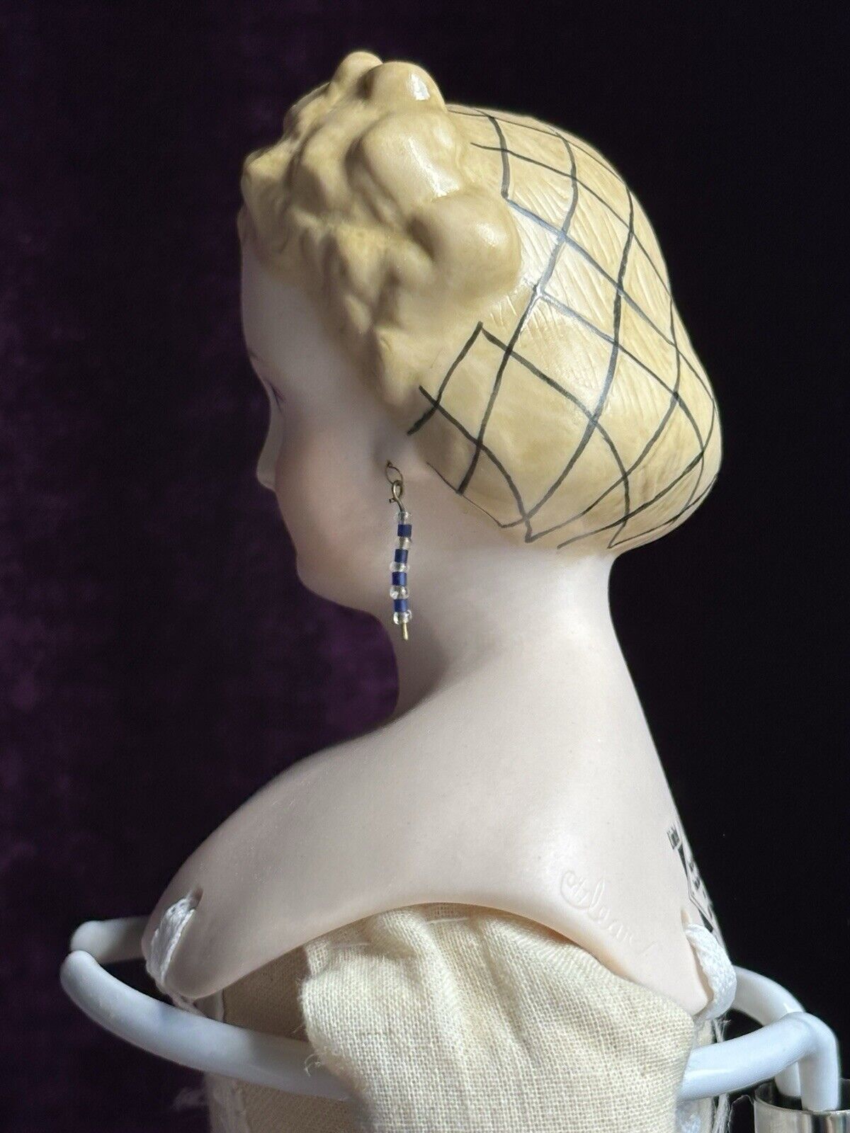 Vintage 17.5” Reproduction of Parian Porcelain Doll from Emma Clear Mold