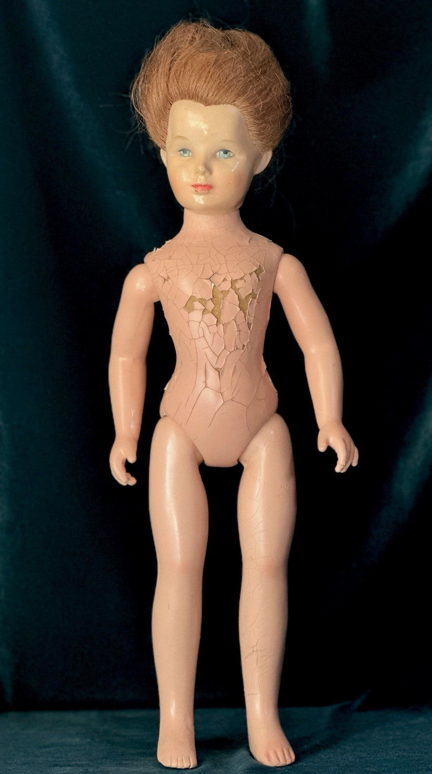 Rare Vintage 1940’s Composition 20” Monica Hollywood Doll For Restoration